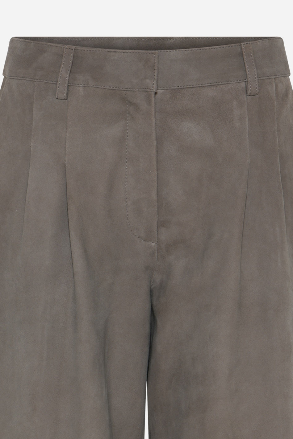 SuedaBBBarel suede pants Taupe Grey - BBW5196