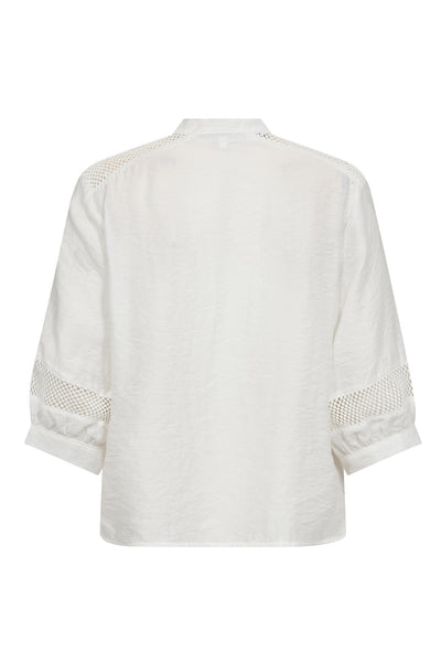 GwendaCC SS Blouse 11-Off white - 45084 Thumbnail