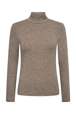 Lux Turtle Ls Tee Walnut Melange - HL10851