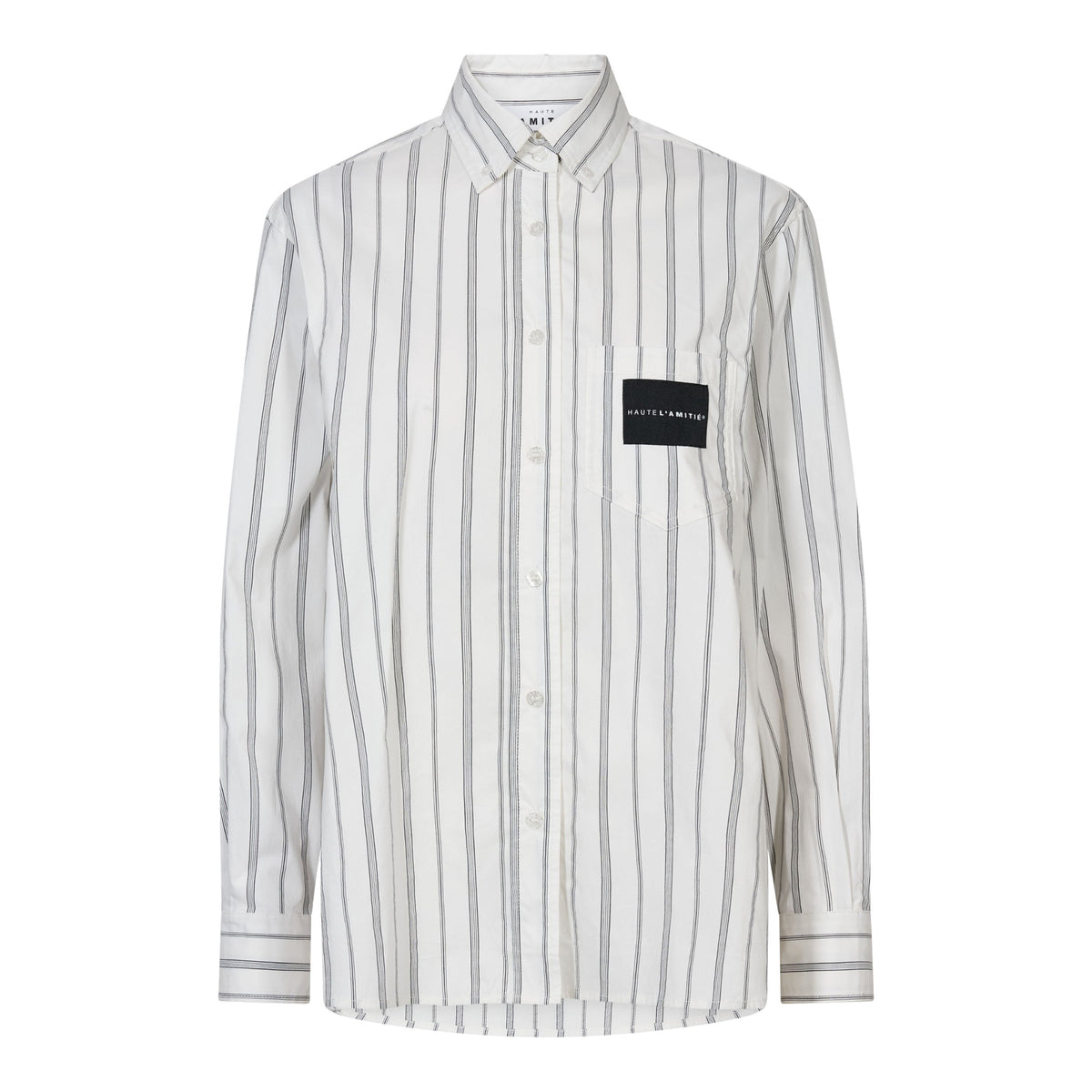 Crystal Heart Stripe Shirt White - HL10962