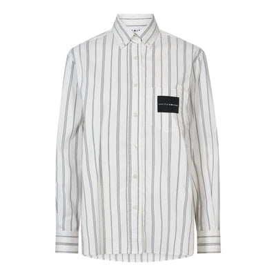 Crystal Heart Stripe Shirt White - HL10962 Thumbnail