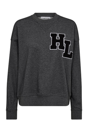 HL Badge Sweat Antracit Melange - HL10234
