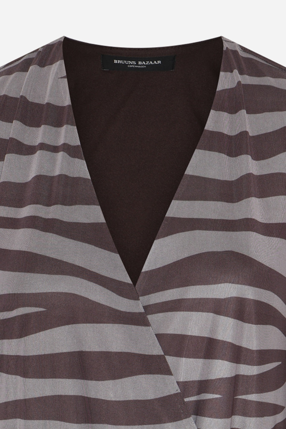 PhloxBBNora dress Brown / beige zebra print - BBW3497