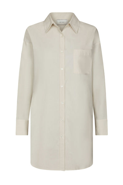 Halina Poplin Shirt IVORY - 168623 Thumbnail
