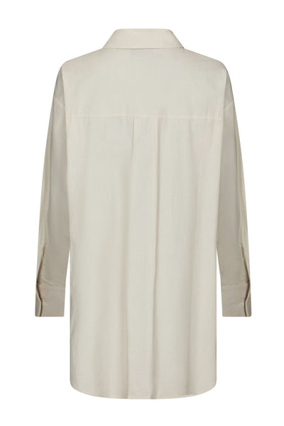 Halina Poplin Shirt IVORY - 168623 Thumbnail