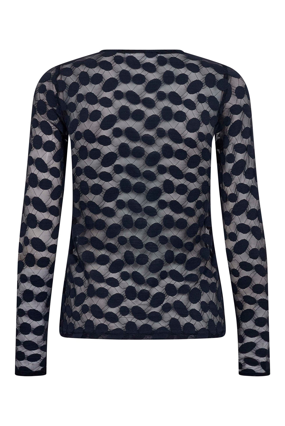 PenolaCC O-Neck Blouse 40007-Navy - 500266