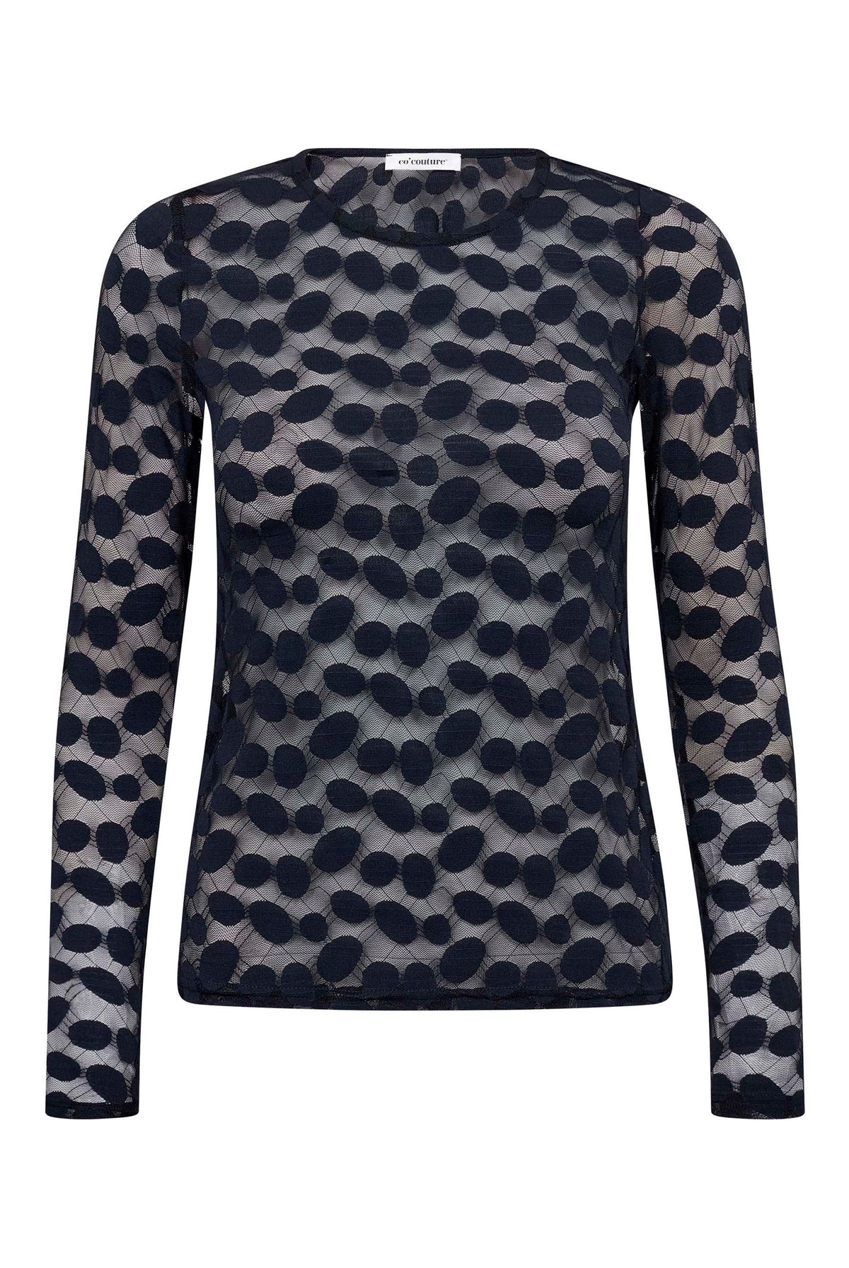 PenolaCC O-Neck Blouse 40007-Navy - 500266