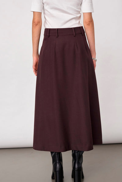 LunaCC New Pocket Pleat Skirt 20016-Bison - 500389 Thumbnail