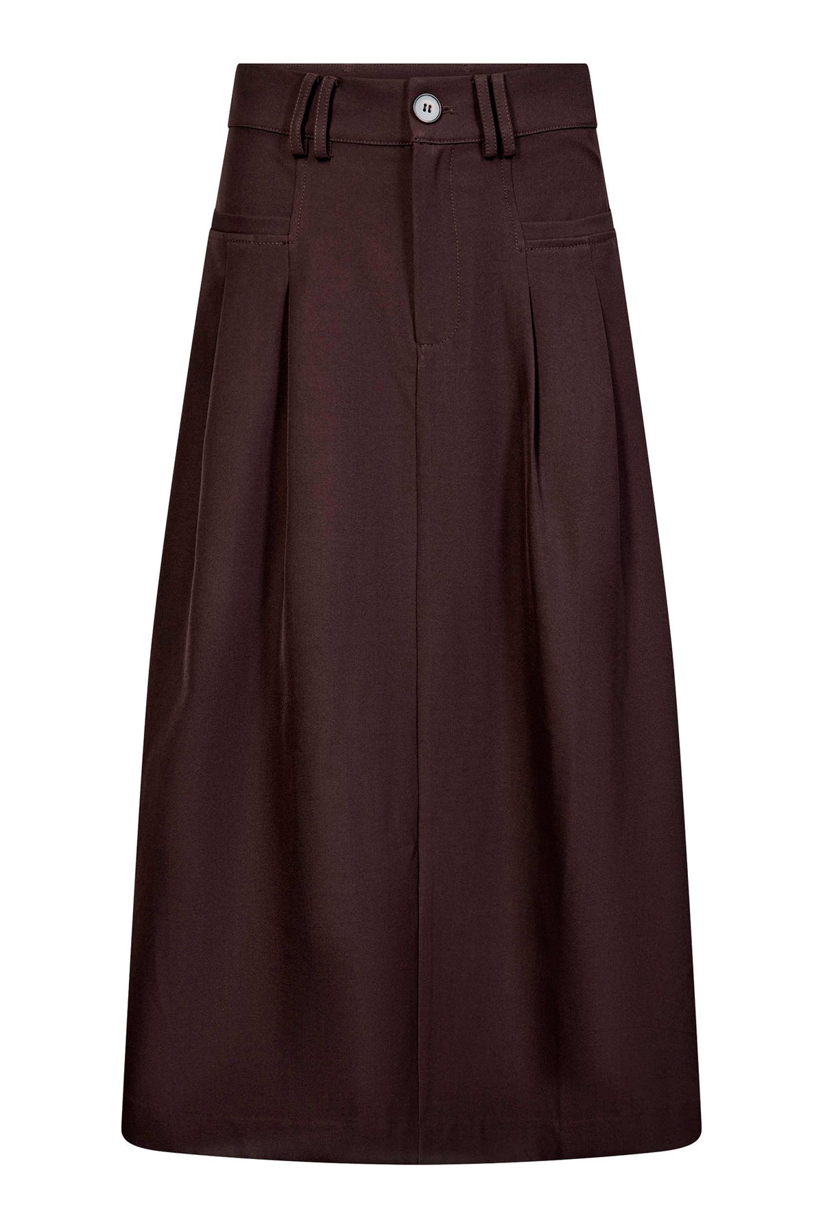 LunaCC New Pocket Pleat Skirt 20016-Bison - 500389