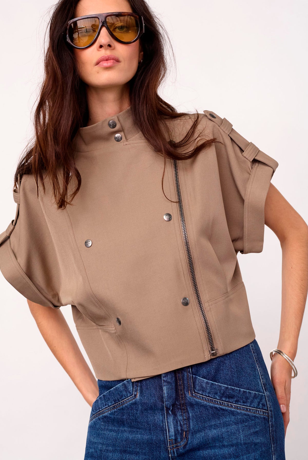 LunaCC Vest 20018-Taupe - 500385