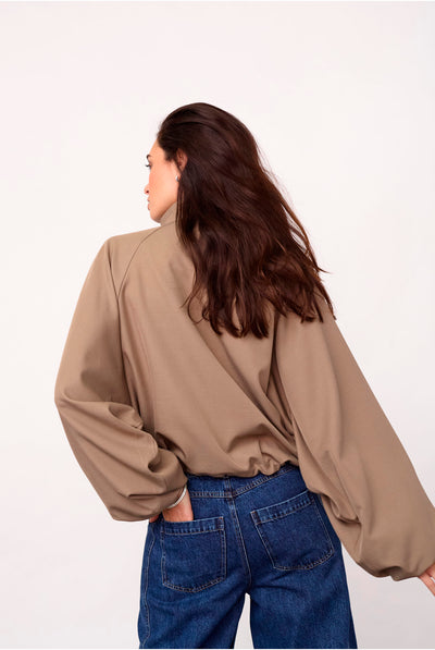LunaCC Jacket 20018-Taupe - 500392 Thumbnail