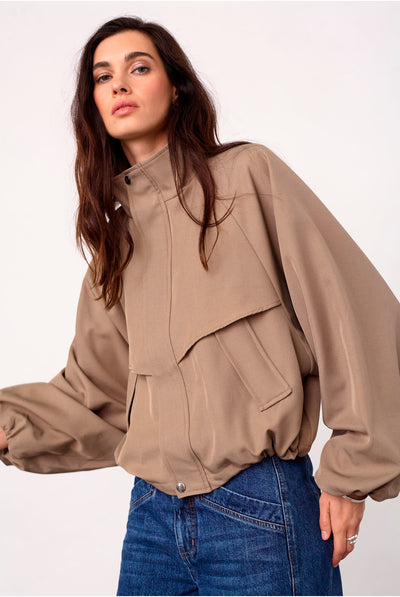 LunaCC Jacket 20018-Taupe - 500392 Thumbnail