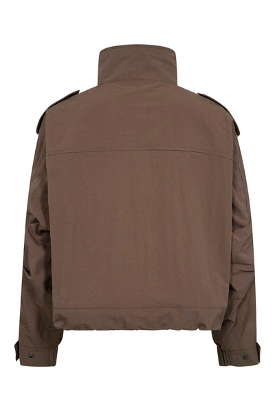Alinacc Double Funnel Neck Jac Brown - 500810 Thumbnail