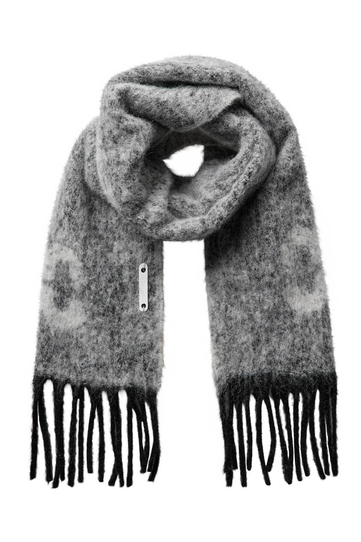 HarperCC Scarf Knit 139-Mid Grey - 39053