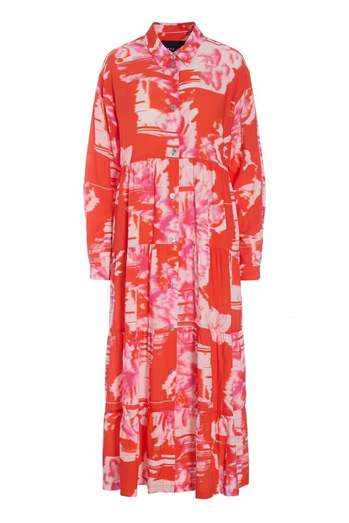 Haru FSC lang kjole KIMONO FLOWER - 263-2337-5731