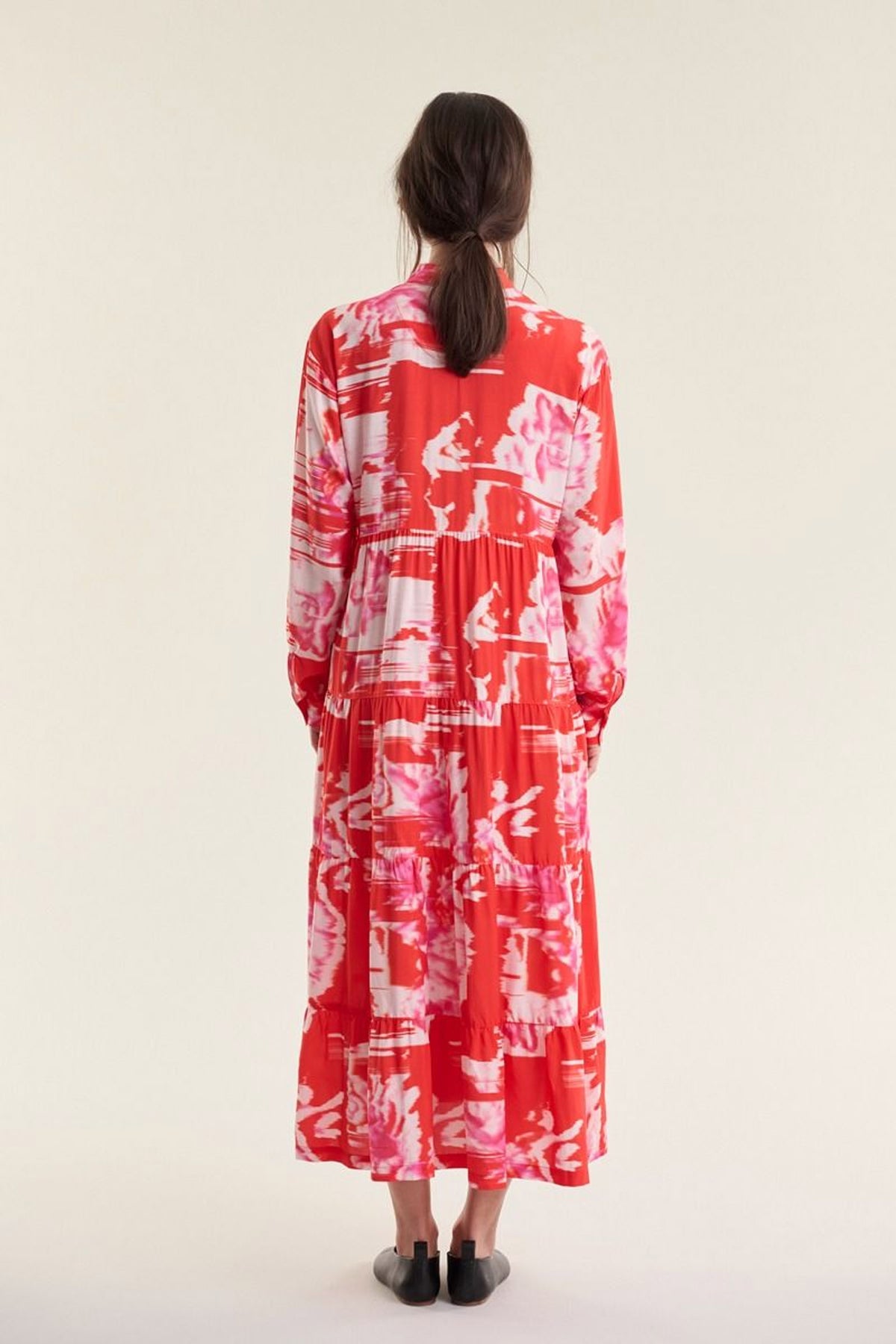 Haru FSC lang kjole KIMONO FLOWER - 263-2337-5731