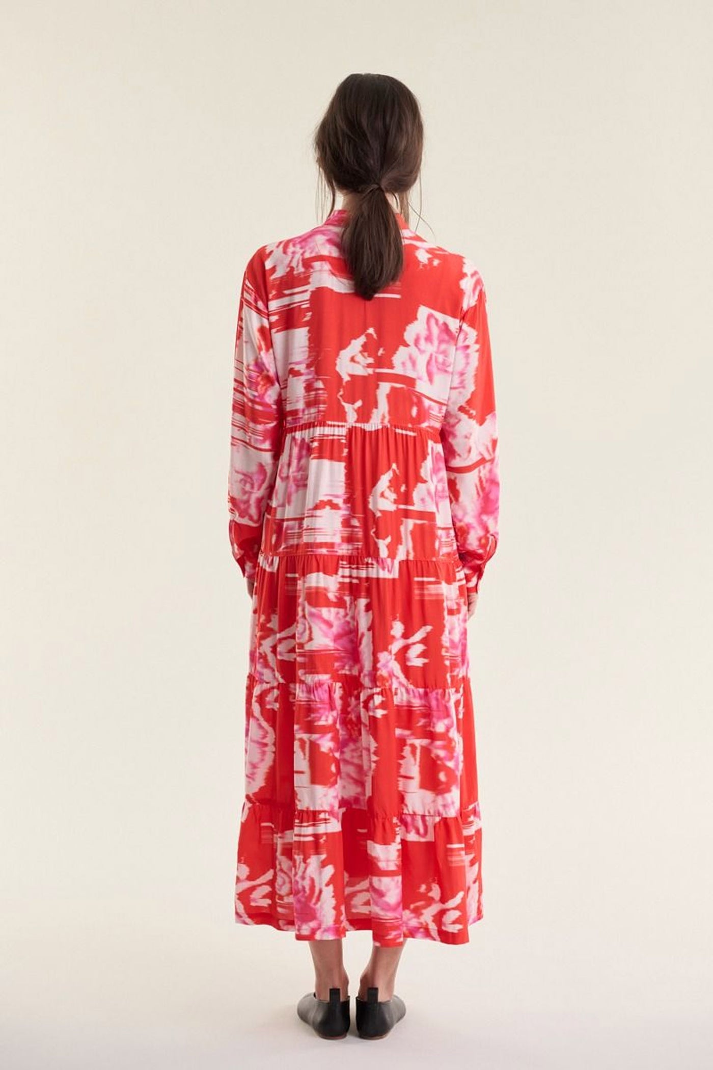 Haru FSC lang kjole KIMONO FLOWER - 263-2337-5731