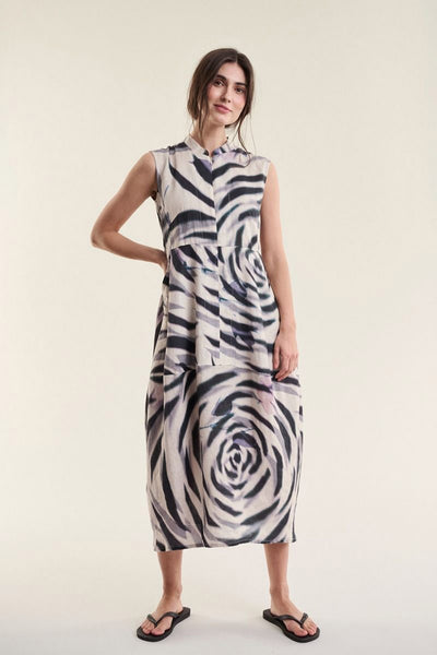 Harukaze Ærmeløs kjole ZEBRA ROSE - 263-2296-5770 Thumbnail