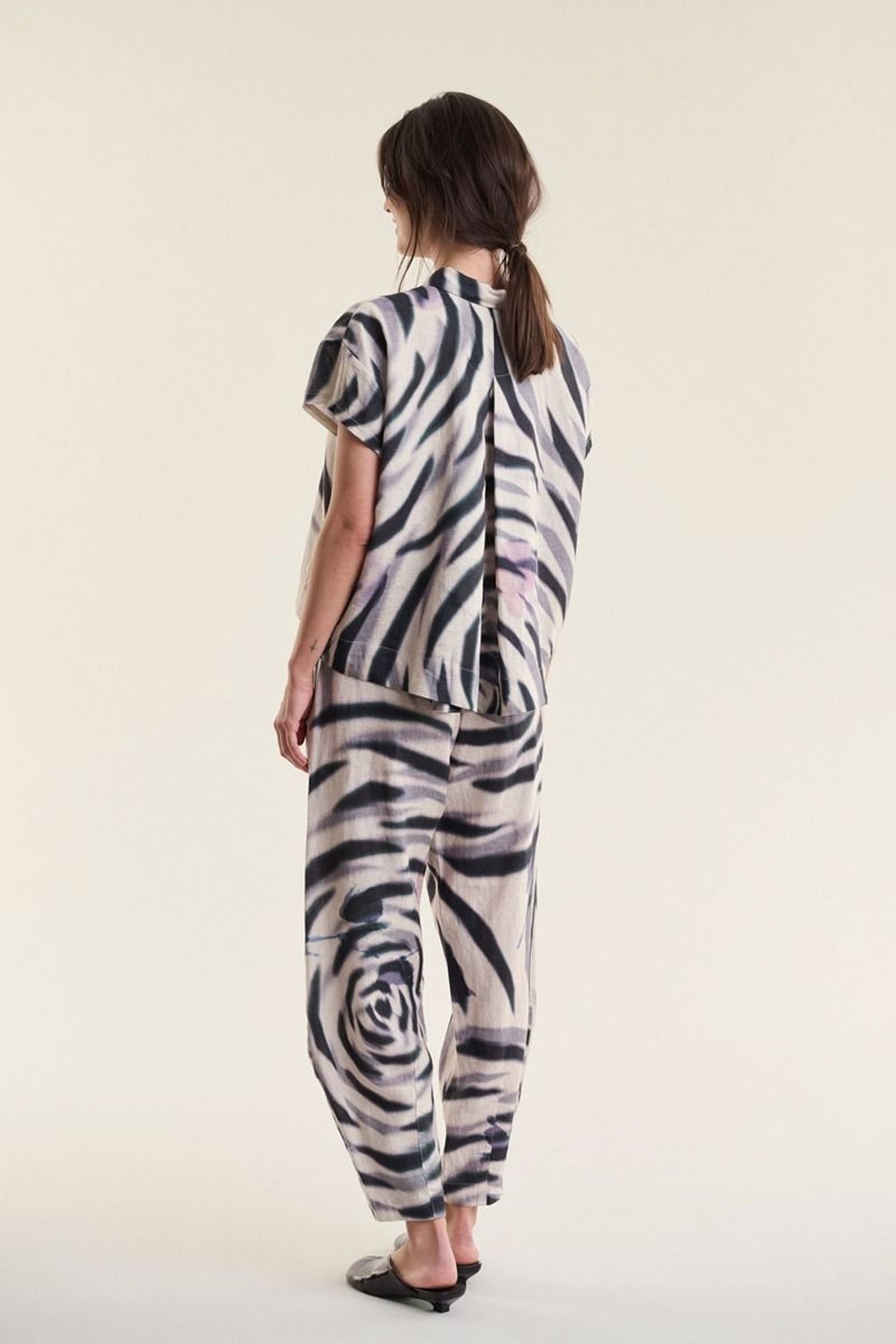Harukaze kortærmet skjorte ZEBRA ROSE - 263-2296-5239