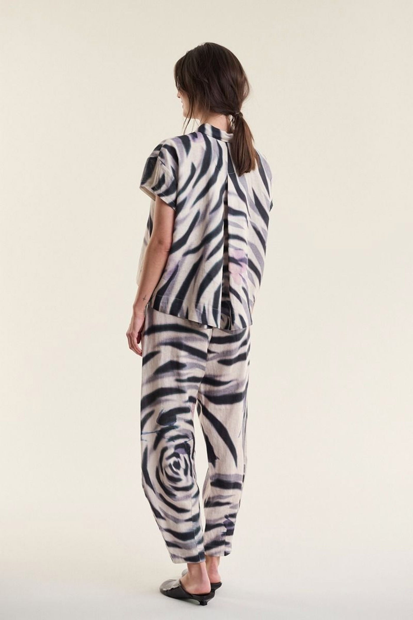 Harukaze kortærmet skjorte ZEBRA ROSE - 263-2296-5239