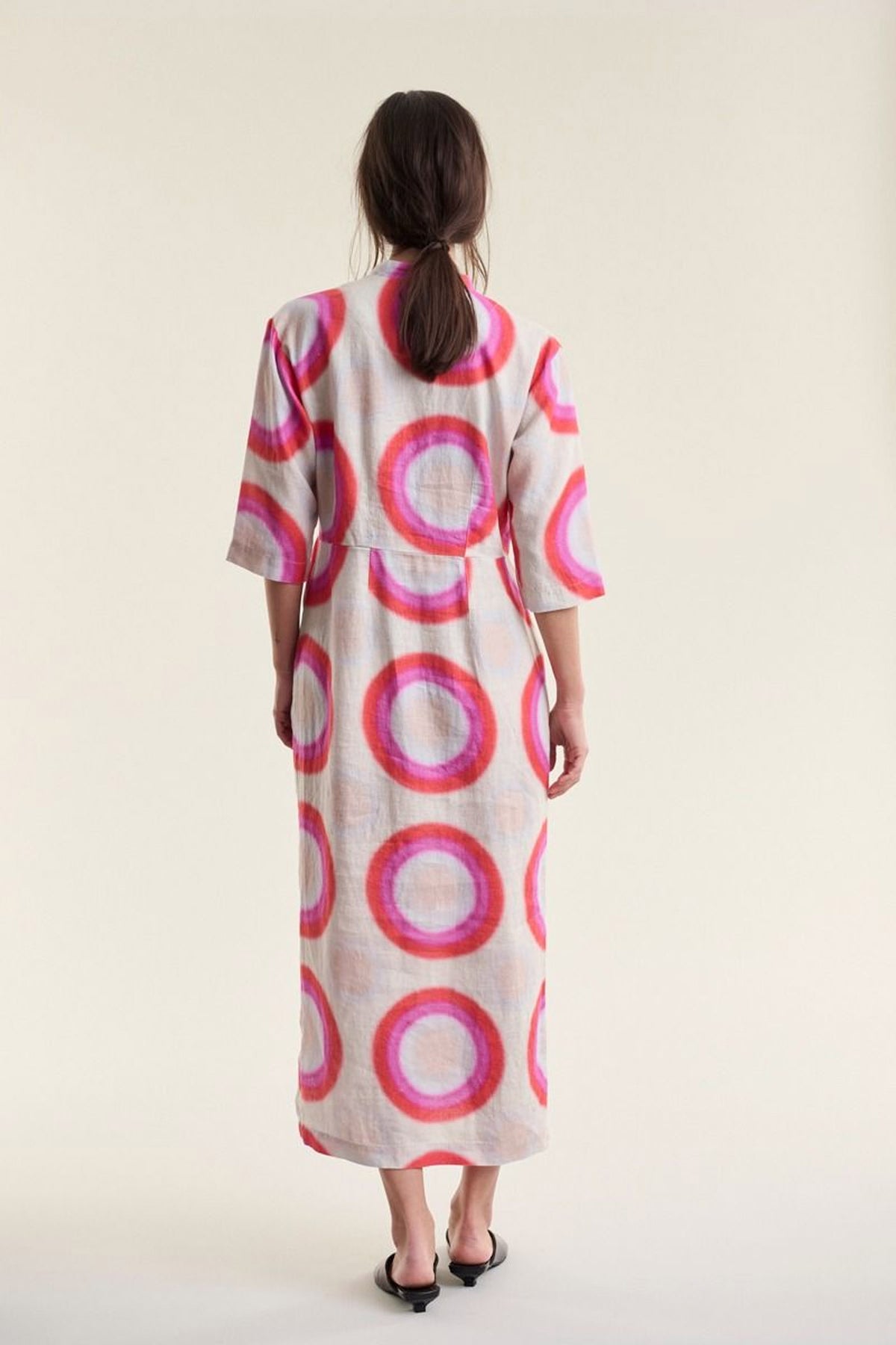 Harukaze lang kjole OP ART - 263-2296-5769
