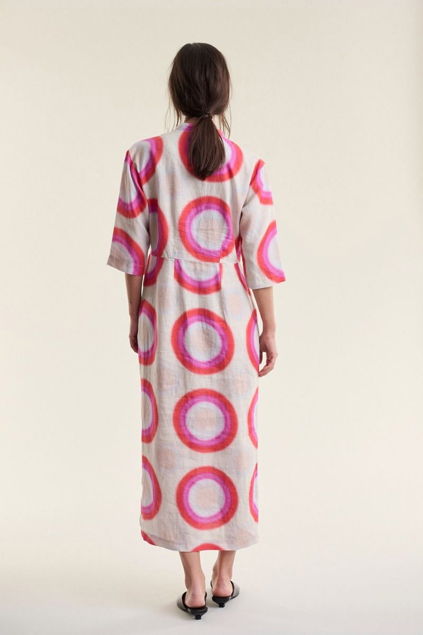 Harukaze lang kjole OP ART - 263-2296-5769