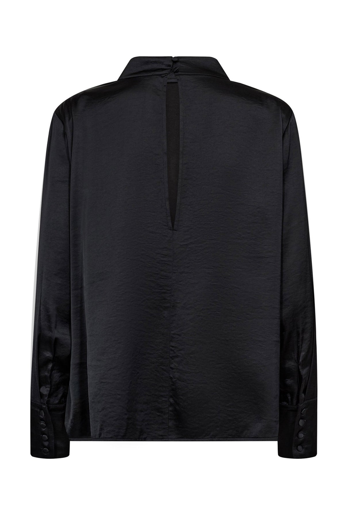 HelenCC Button Blouse 96-Black - 35985