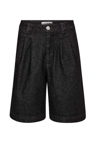 HelimaCC Pleat Shorts 96-Black - 41051 Thumbnail