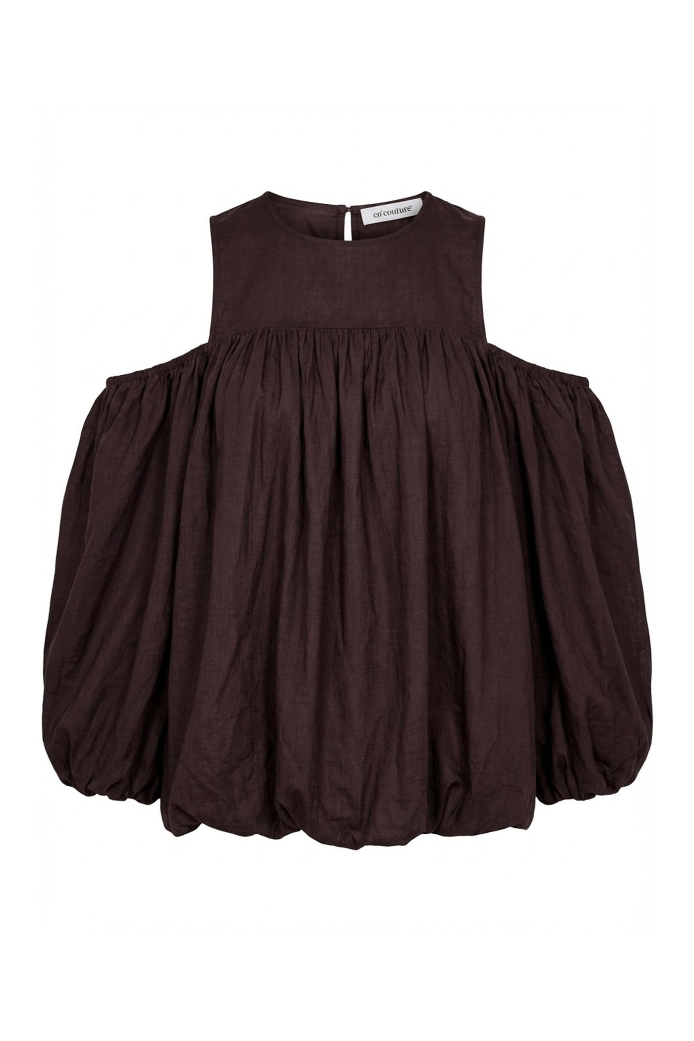 HeraCC Balloon Blouse 20003-Dark Brown - 500597