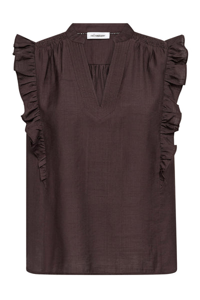 HeraCC Frill SS V-Top 145-Dark Brown - 45165 Thumbnail
