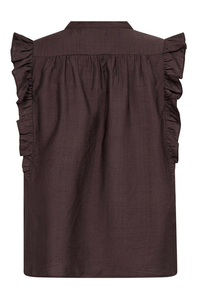 HeraCC Frill SS V-Top 145-Dark Brown - 45165 Thumbnail
