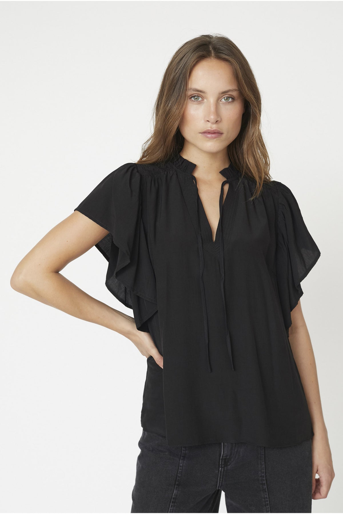 HeraCC SS Frill Top 96-Black - 35703