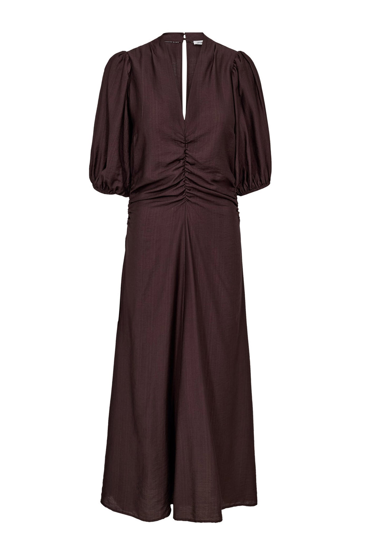 HeraCC SS Puff Dress 145-Dark Brown - 46093
