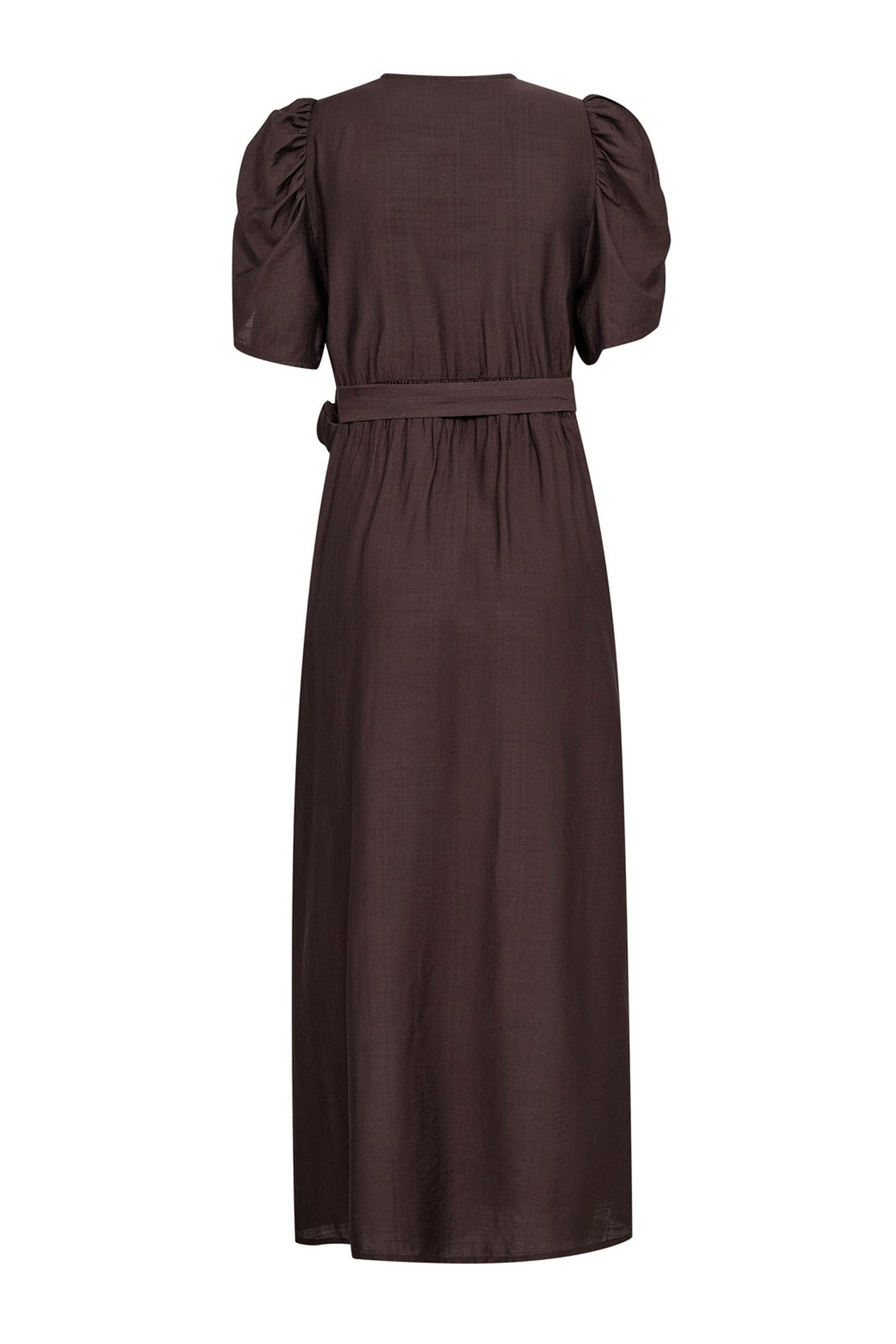 HeraCC SS Wrap Dress 145-Dark Brown - 46094