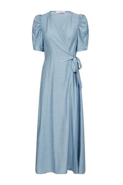 HeraCC SS Wrap Dress 23-Pale Blue - 46094 Thumbnail