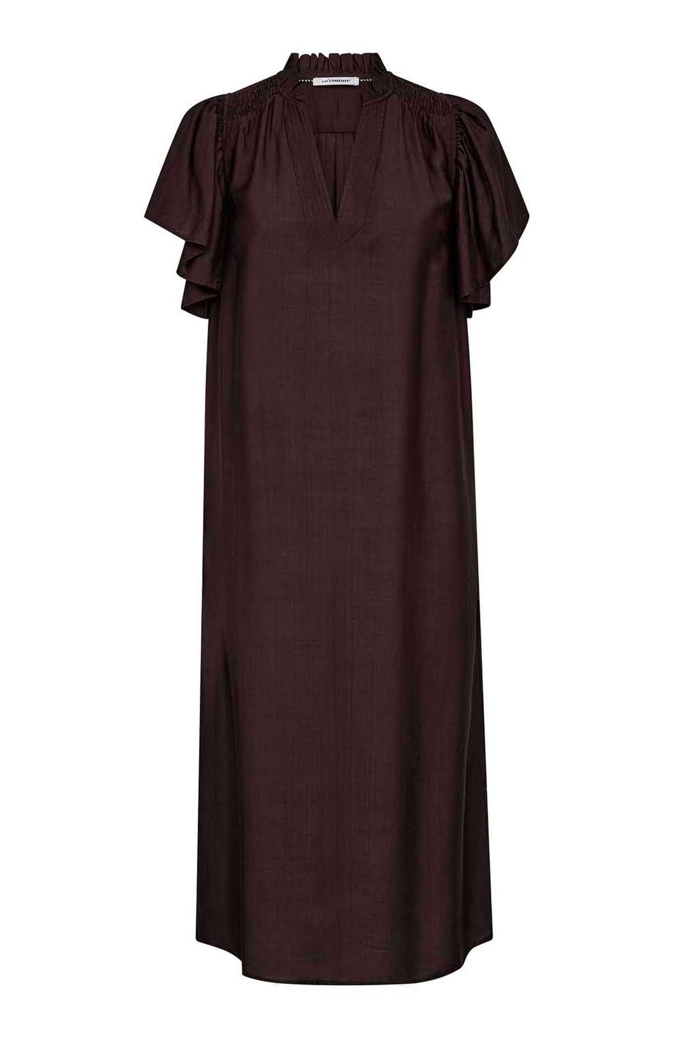 Heracc Ss Frill Dress Mocca - 36421