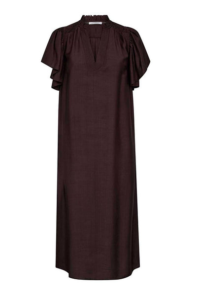 Heracc Ss Frill Dress Mocca - 36421 Thumbnail