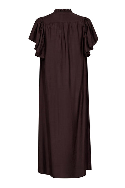 Heracc Ss Frill Dress Mocca - 36421 Thumbnail