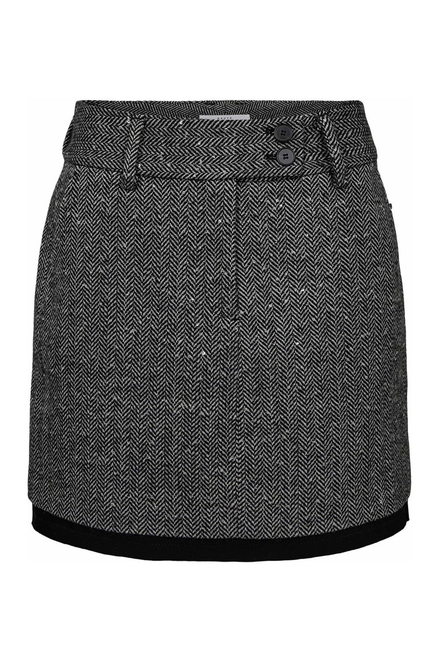 Herring Sequin Crop Skirt Black - HL10274