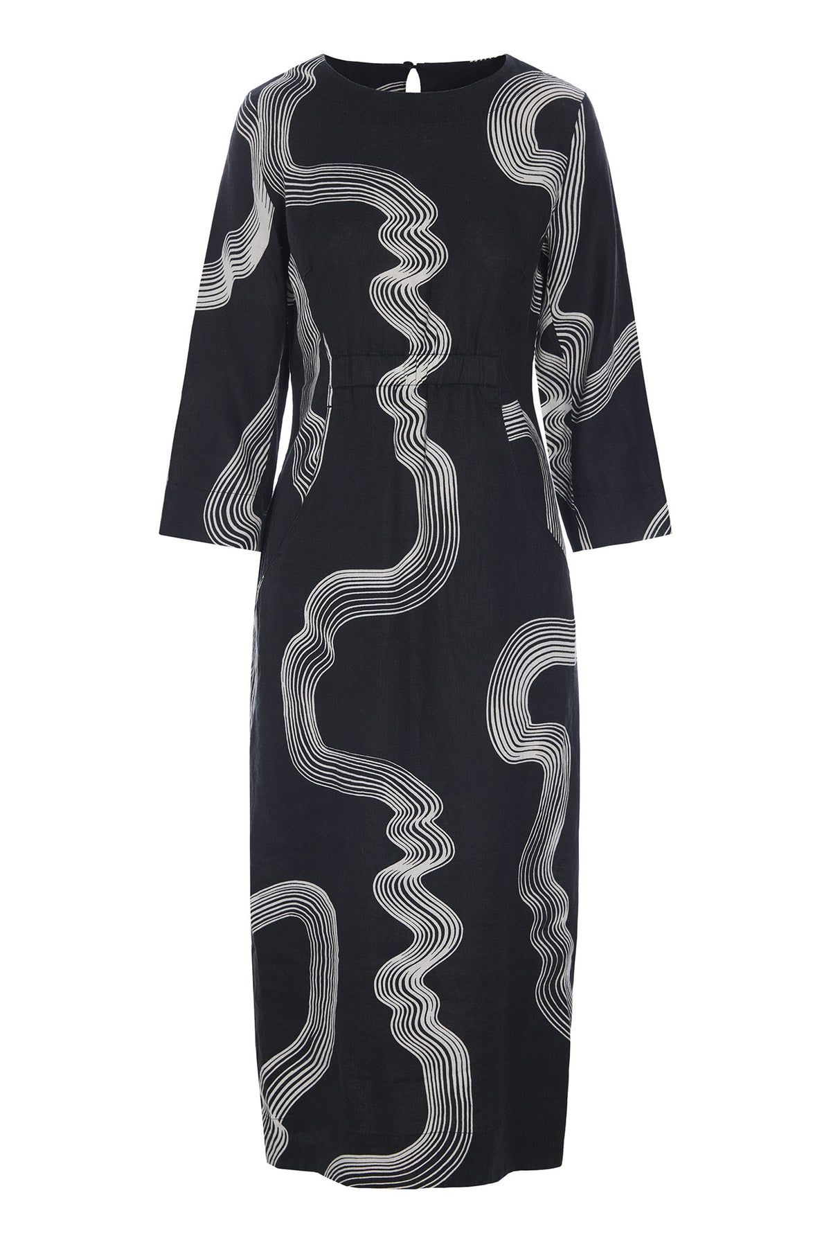 Hikazu lang kjole WAVES - 261-2328-5572