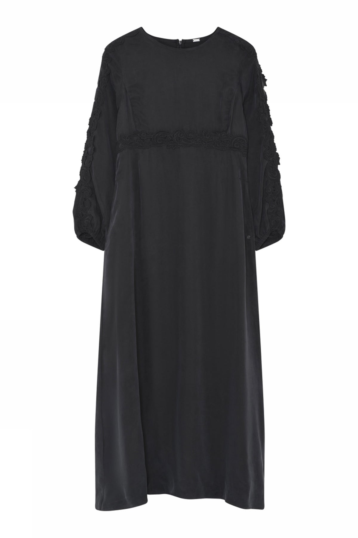 Hira, long dress 1990-Dull Black - 58518/7452