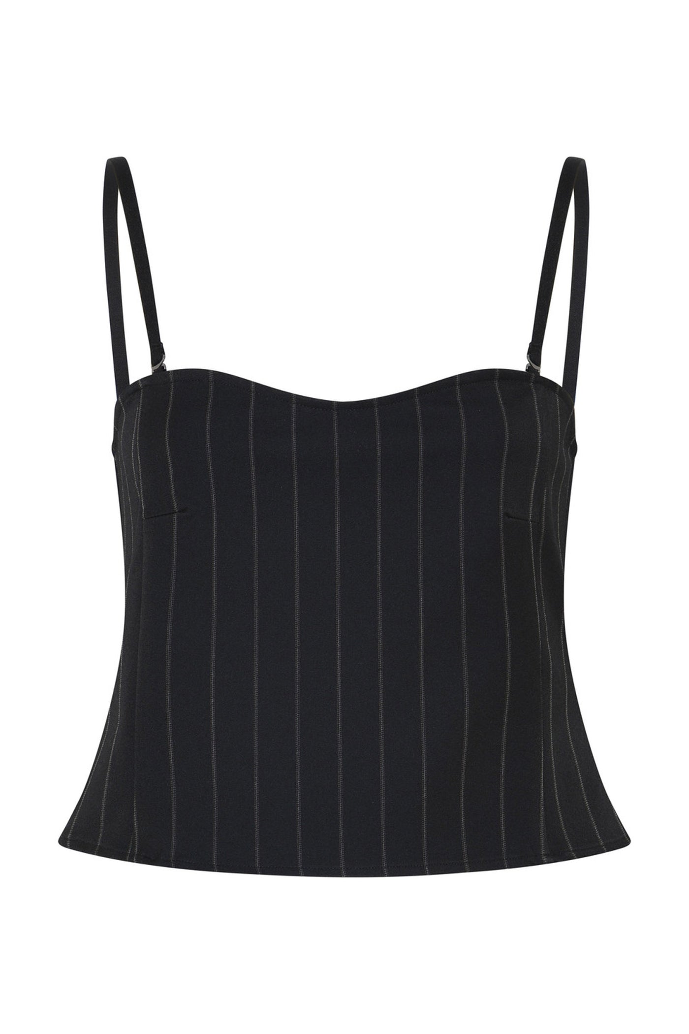 HydrangeaBBKorsas top Black pinstripe - BBW4632