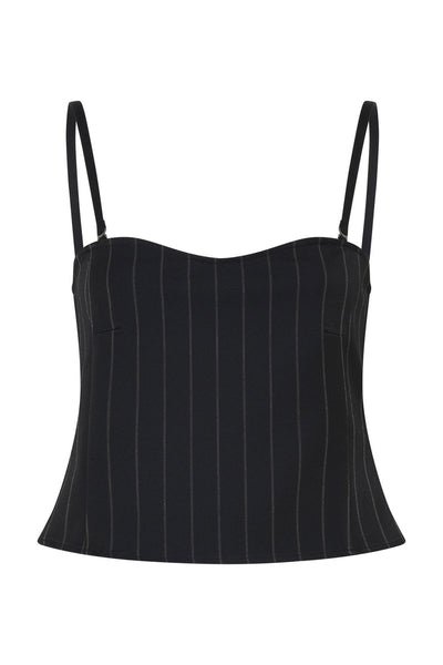 HydrangeaBBKorsas top Black pinstripe - BBW4632 Thumbnail