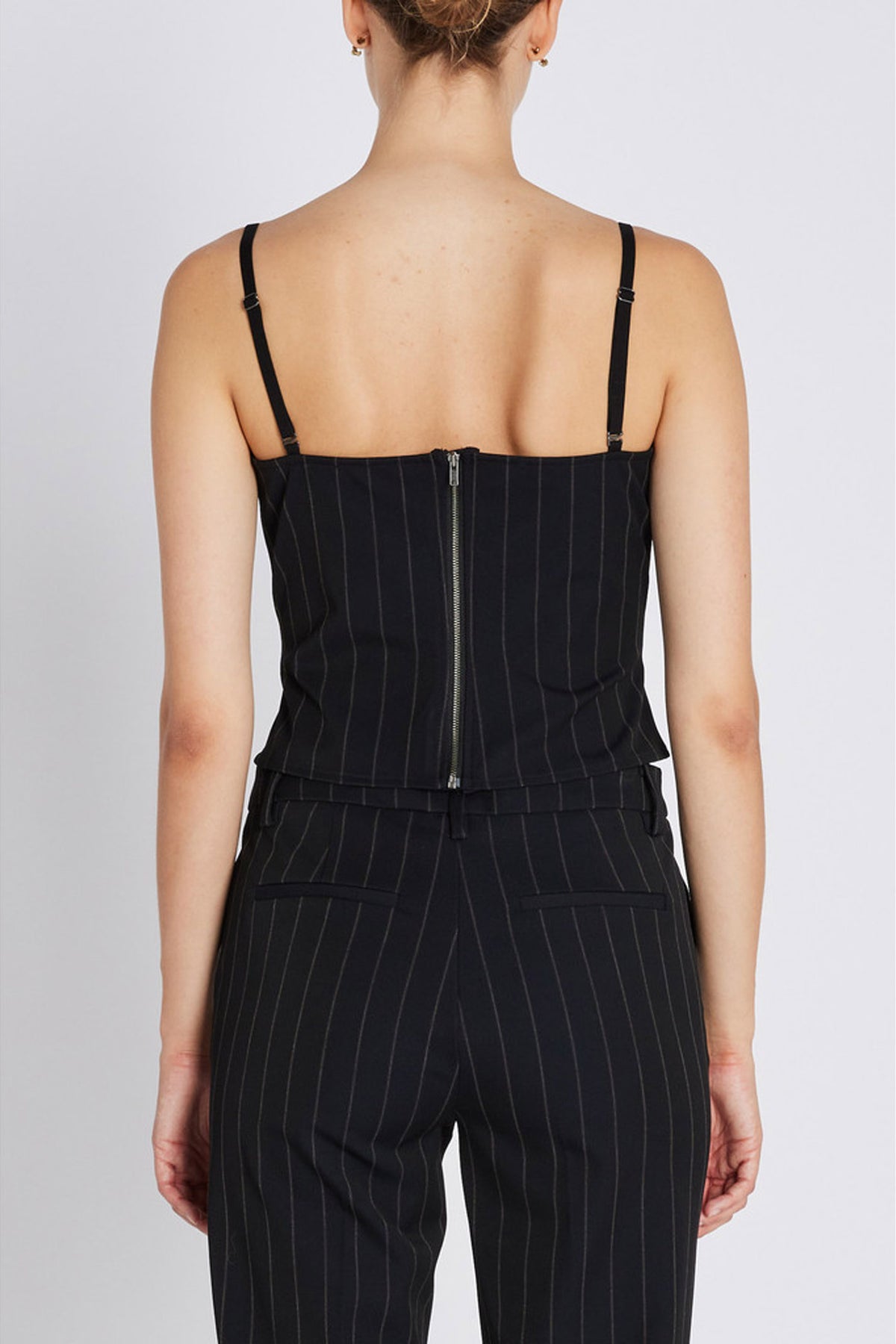 HydrangeaBBKorsas top Black pinstripe - BBW4632
