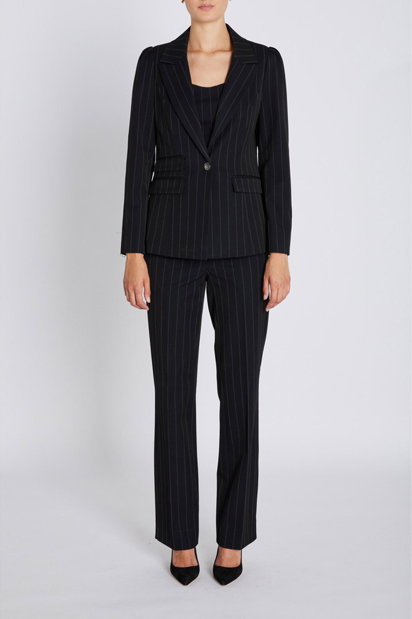 HydrangeaBBNora blazer Black pinstripe - BBW4633