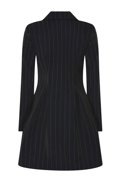 HydrangeaBBTova dress Black pinstripe - BBW4634 Thumbnail