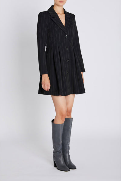HydrangeaBBTova dress Black pinstripe - BBW4634 Thumbnail