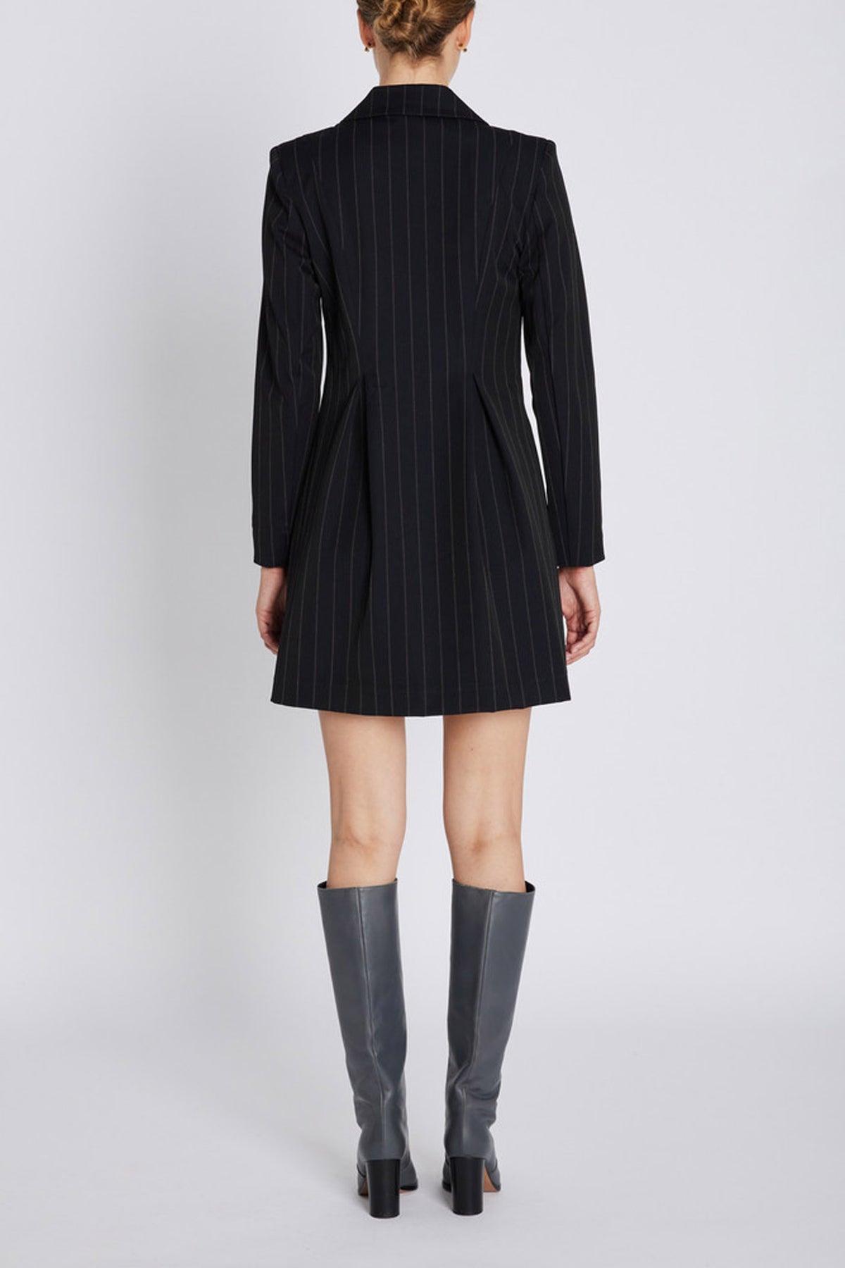HydrangeaBBTova dress Black pinstripe - BBW4634