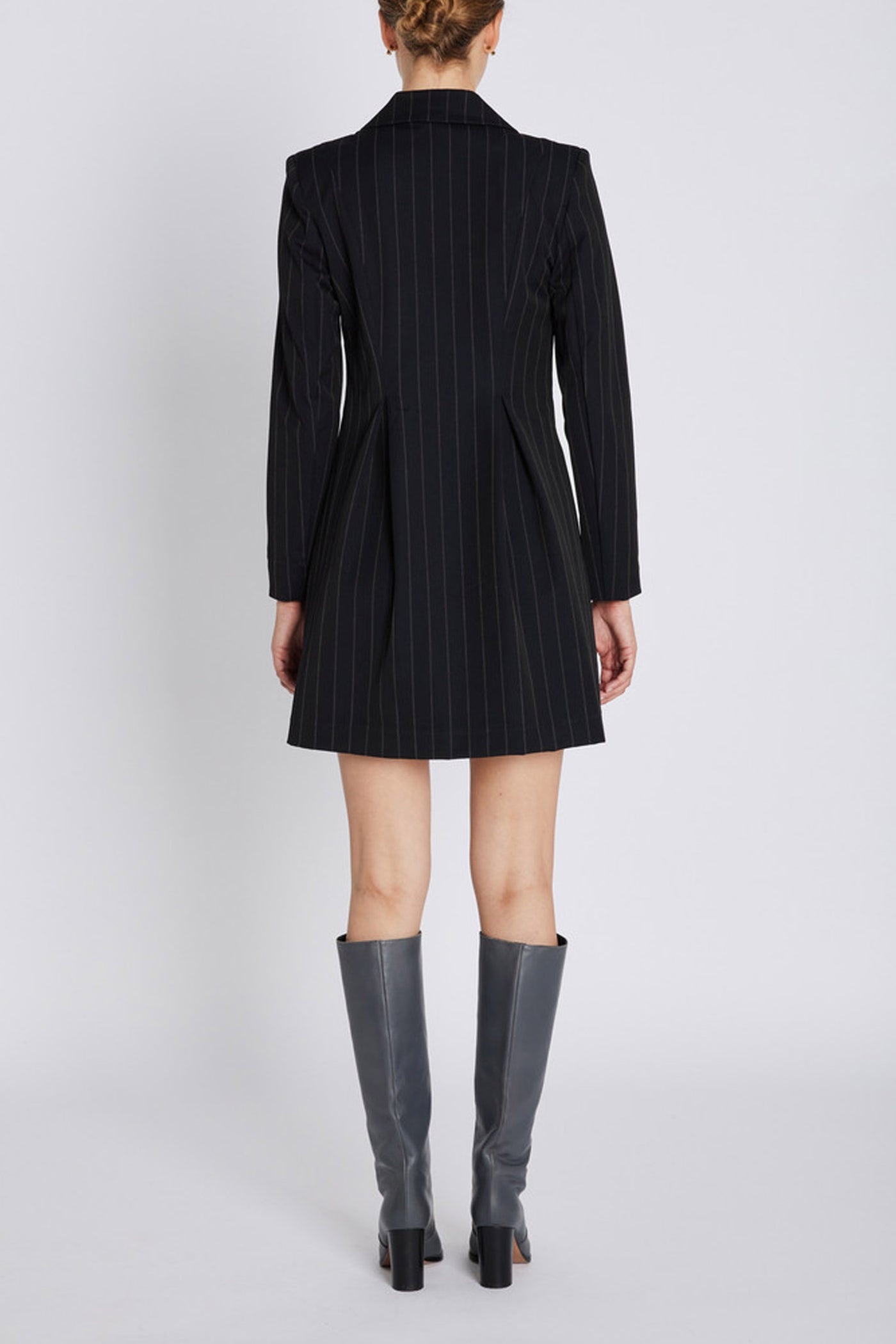 HydrangeaBBTova dress Black pinstripe - BBW4634
