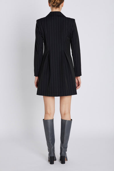 HydrangeaBBTova dress Black pinstripe - BBW4634 Thumbnail